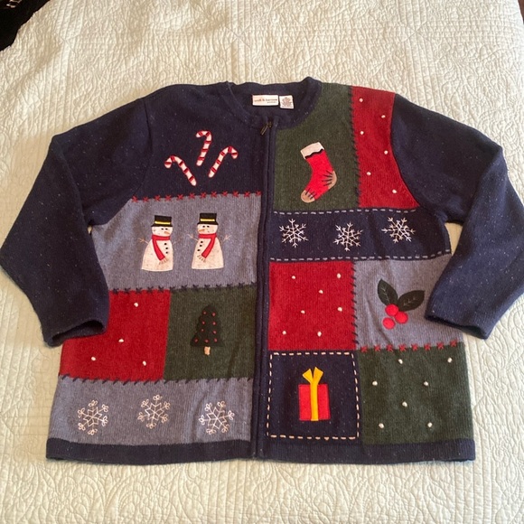 AUTHENTIC Ugly Christmas Cardigan - Picture 1 of 5